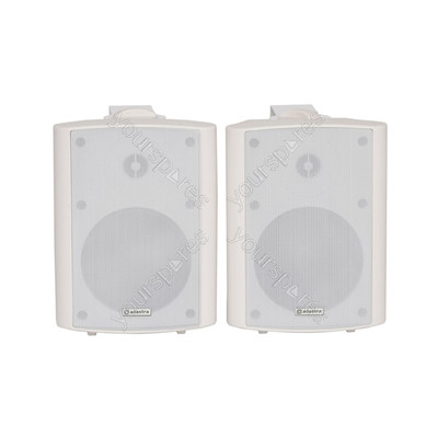 Adastra 5.25" Aktiv Stereo Lautsprecher Set 2x30W RMS - 5.25 Zoll Weiß - BC5A-W