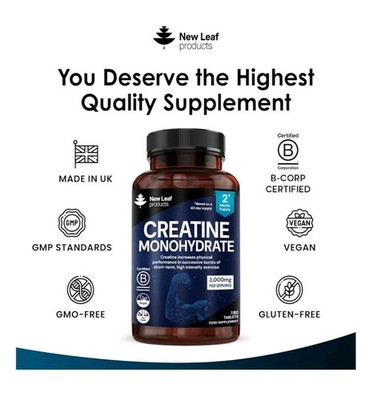 Kreatin Monohydrat Tabletten 3000 mg Training Fitnessstudio Ergänzung für Männer Frauen