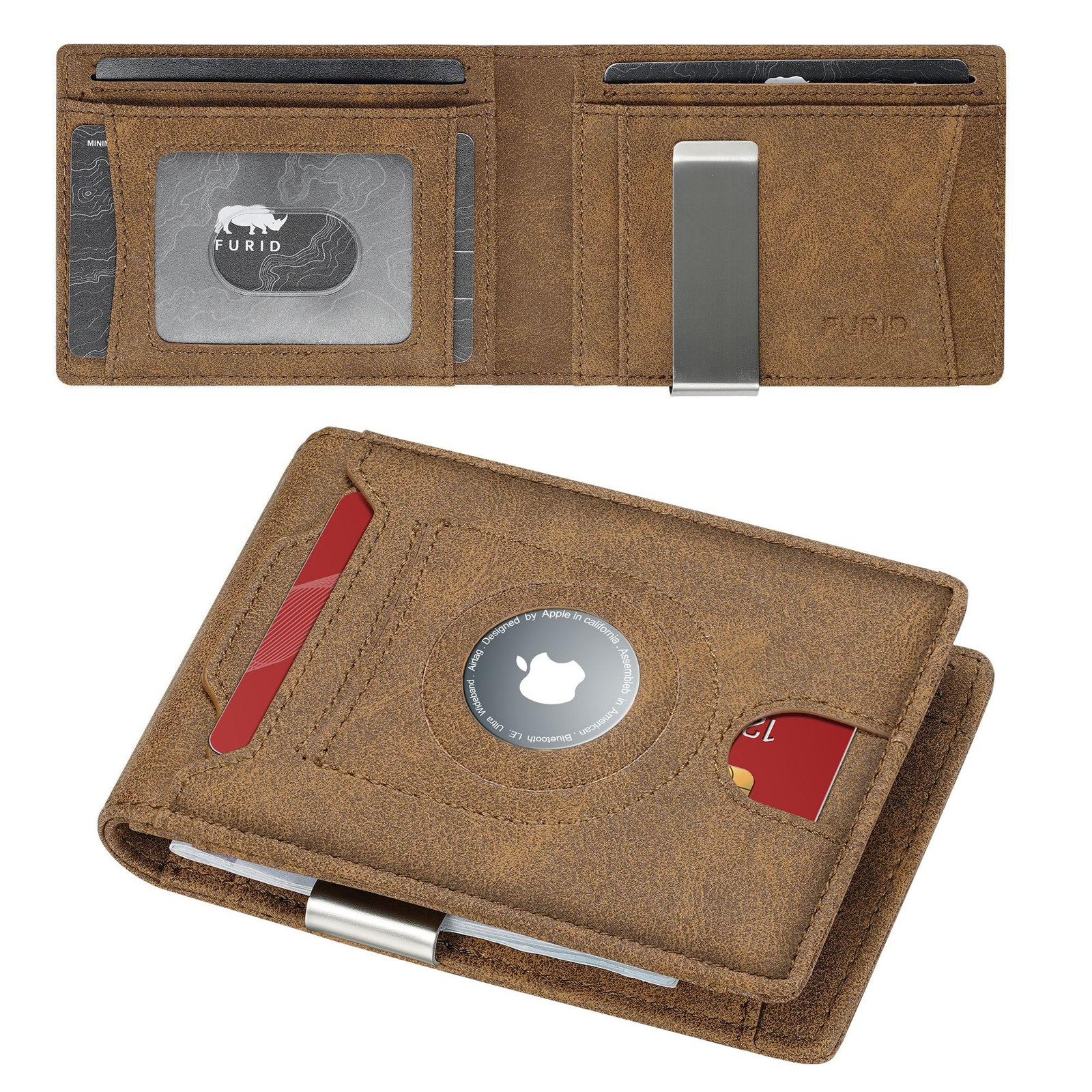 Apple Airtag Wallet Men Slim: Wallet with Airtag Holder - Air Tag Wallet for ...