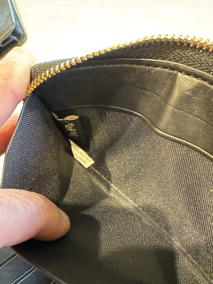 Coach Signature PVC Zip Wristlet Wallet Brown/black - Image 4 of 4