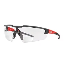 Milwaukee Bifocal Safety Glasses +2.00 Clear Lens Anti-Scratch Impact Resistant