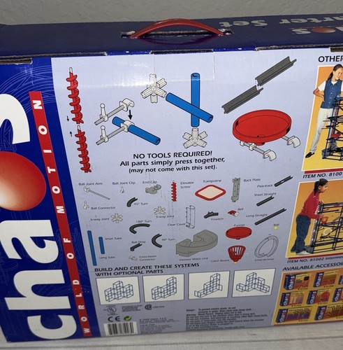 Vintage 1998 NUOVO Open Box Chaos World Of Motion Starter Set Edificio Cinetico A - Foto 4 di 17