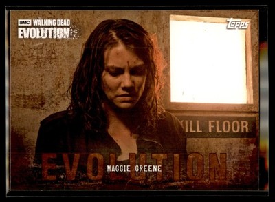 2017 Topps Walking Dead Evolution BROWN Parallel #38 Maggie Greene