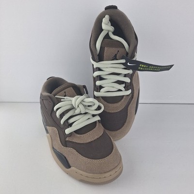 New Jordan 4 RM PS Ironstone Youth Shoes Olive Terre Sz 5Y Unisex
