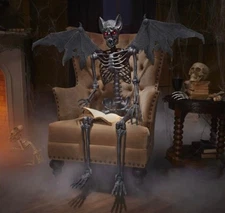 Home Depot 2023 5 ft. LED Poseable Bat Skeleton New
