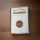 1889 MS 65 RB Indian Head Cent ANACS Old Soap Box Holder - Great Toning!