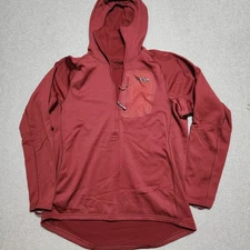 Sitka Gear Core Heavyweight Hoody Mens XL Red 1/2 Zip Pullover Sweatshirt Logo