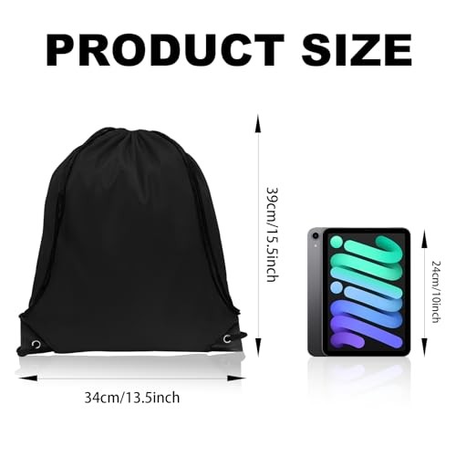 Drawstring Bags, Nylon Backpacks - Drawstring Gym Bags for Sport, 20 10 Colors - Foto 2 di 7
