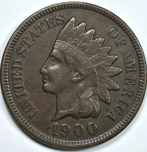 1900 INDIAN HEAD CENT 1C VF CIRCULATED C205
