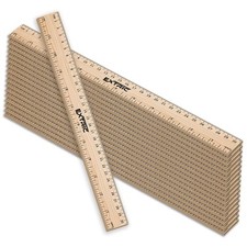 Rulers 12 Inch, Rulers Bulk For Classroom   Wooden Ruler For Kids 25 P