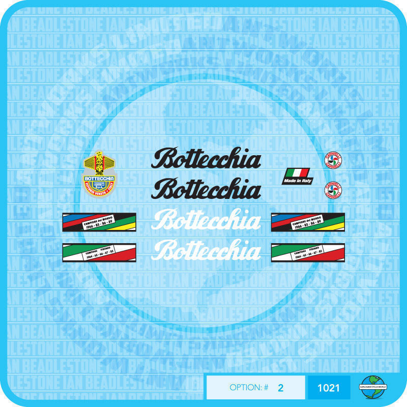 Bottecchia Bicycle Decals Transfers Stickers Set 2 eBay