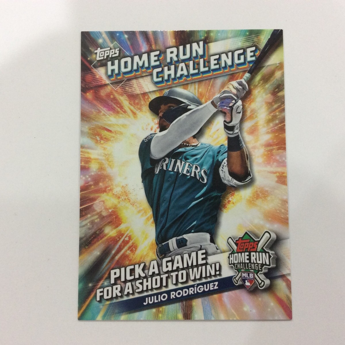 フリオ・ロドリゲス 2023 Topps 2024年 ホームランチャレンジカード 2024 Topps Series 1 - Home Run Challenge Code Card #HRC-22 Julio