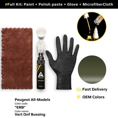 Touch up Paint for Peugeot Code: ERB Vert Onf Bussing Professional Repair
