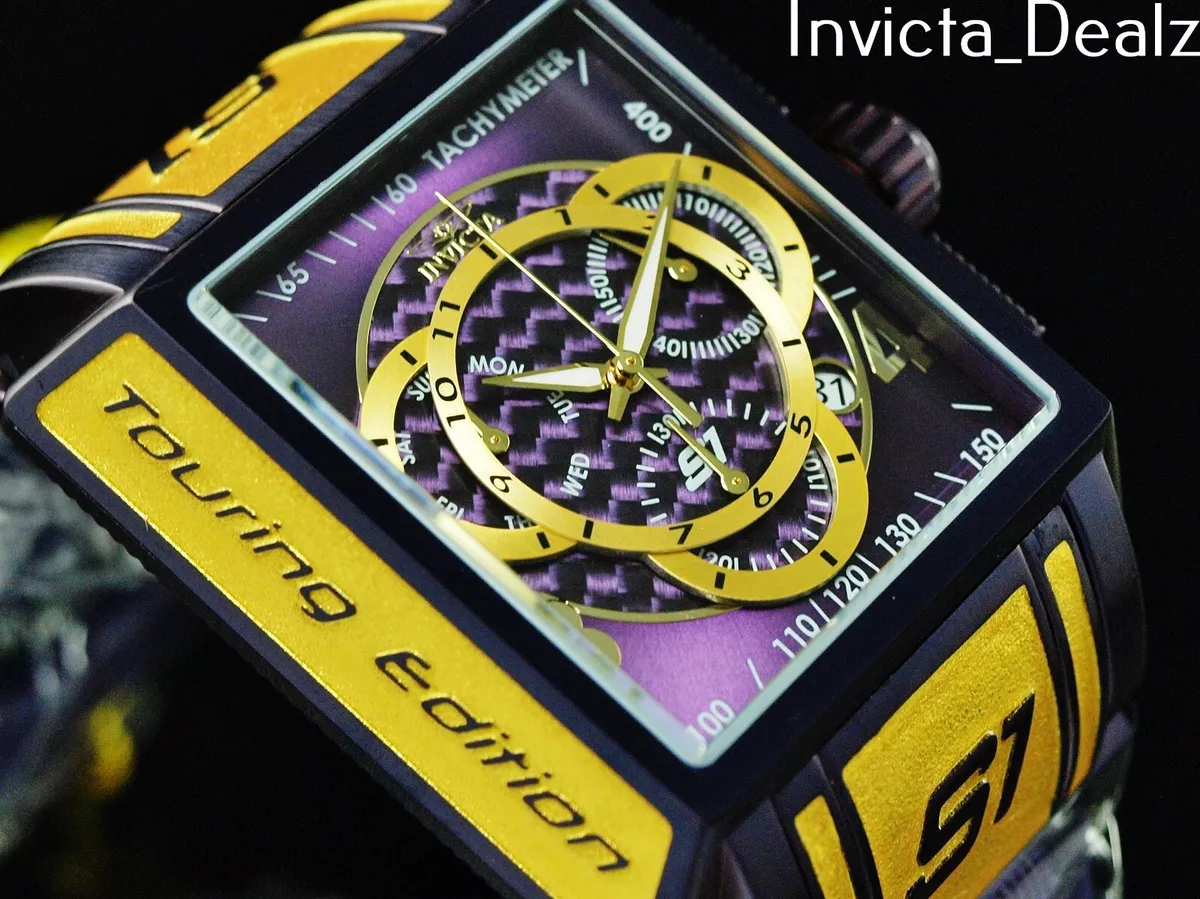 NEW Invicta 44mm Purple Label S1 Rally Touring Swiss Chronograph