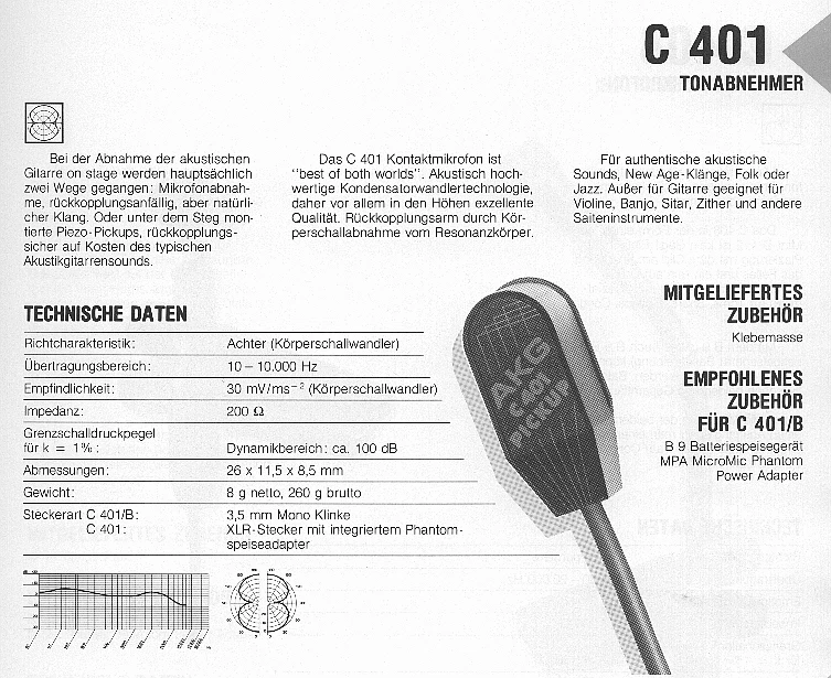 AKG MICROPHONE C401