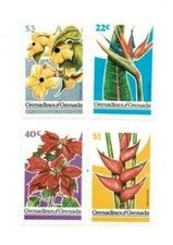Grenadines 1979 - Orchids Flowers - Set of four stamps - Scott #313-6 - MNH