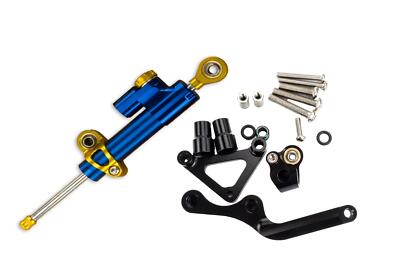 Lenkungsdämpfer mit Anbaukit passend für Ducati Monster 696 / 796 blau