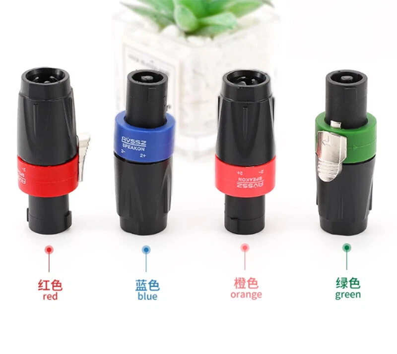 Speakon Connector NL4FX 4 Pole Female Speakon Coloured Boots. Speaker/Amp Plug - Image 4 of 4