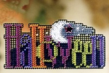 Halloween Bead Cross Stitch Ornament Kit Mill Hill 2009 Autumn Harvest