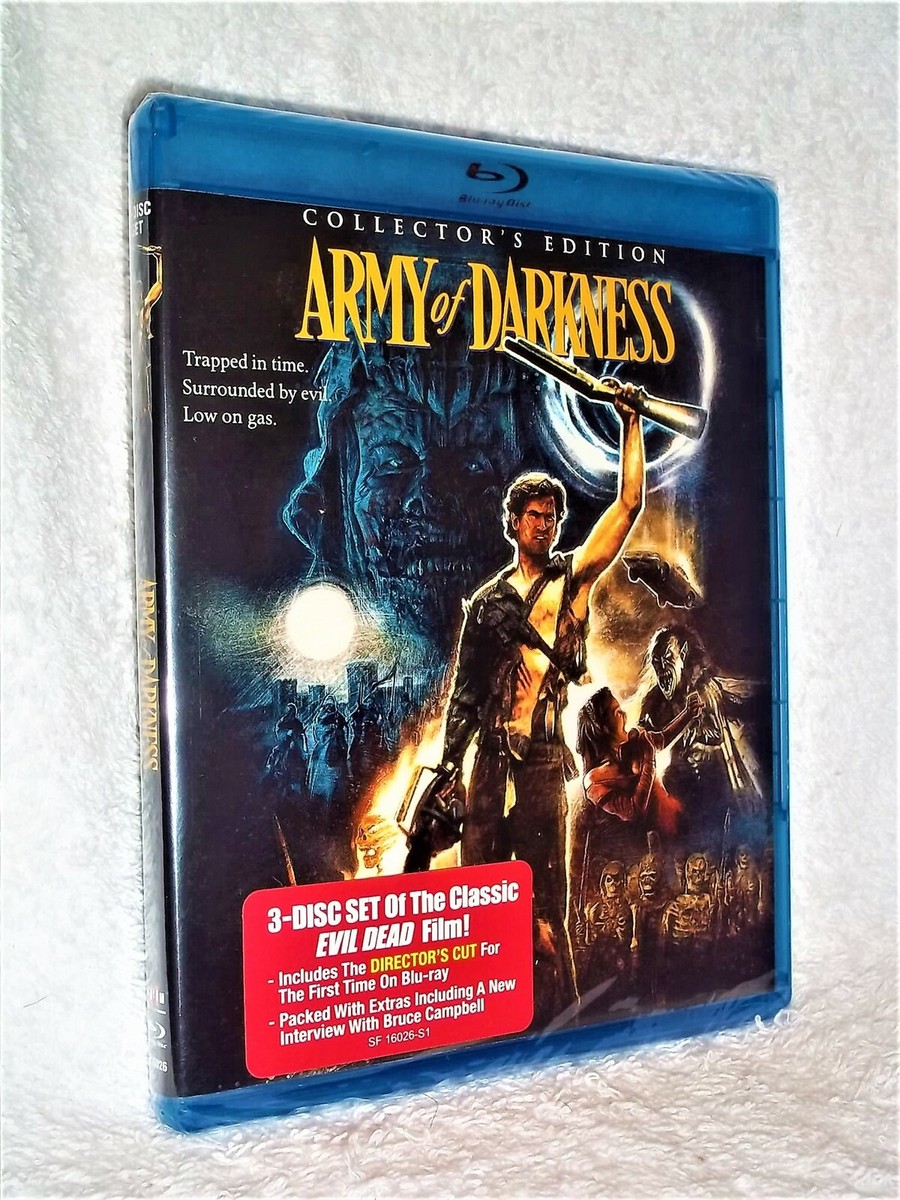 Army Of Darkness (Blu-ray, 2015, 3-Disc) Sam Raimi Bruce Campbell