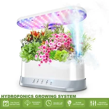 Hydroponics Growing System 11 Pods Indoor Herb Garden with LED Grow Light