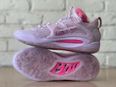 KD 15 NRG size 12 pre-owned Nike KD 15 NRG Low Aunt Pearl Pink Foam DQ3851-600 Mismatch  main image 3