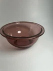 Pyrex #322 1L Cranberry Glass Nesting Mixing Bowl USA 7"