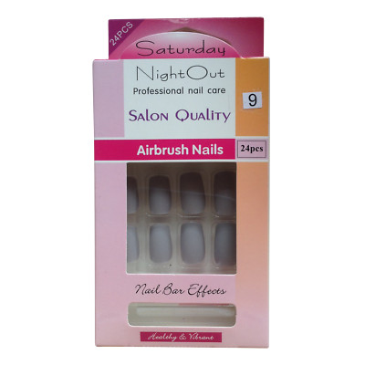 Falsche Nägel oval kurz natur grau schiefer rot nude blau schwarz orange matt