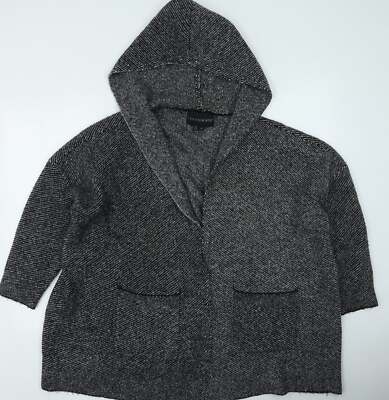 Centigrade Damen-Strickjacke grau V-Ausschnitt Acryl Größe M