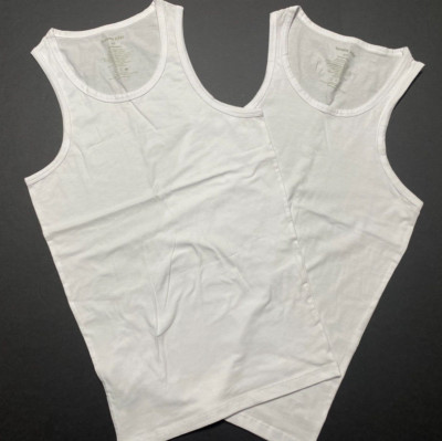 Tommy John Basics Stay-Tucked Tank Undershirt - White Size Small - 2 Shirts