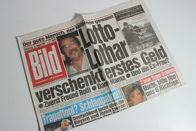 Bildzeitung 30 Août 1989 – Journal Allemand Vintage – Cadeau Anniversaire