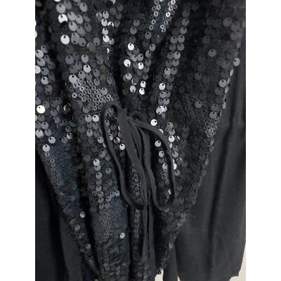 Robe Cocktail Noire Magaschoni - Manches Courtes Ornées De Bijoux - Taille 12 US (femme) - Neuve Avec étiquettes