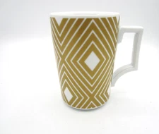 Starbucks, Rosanna, Germany, Gold White Diamond Coffee Tea Mug 12 oz 2013 (013)