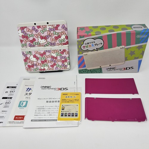 New Nintendo 3DS Hello Kitty Sanrio Hot Pink Console Cover Plate Box 🇺🇸ENGLISH - Picture 2 of 10