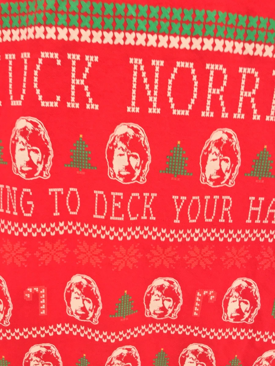 Chuck norris ugly christmas sweater sale