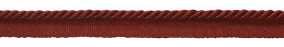 DÉCOPRO Twisted Rope Cord with Lip, Color# E13 - Cherry Red [Sold By The Yard]
