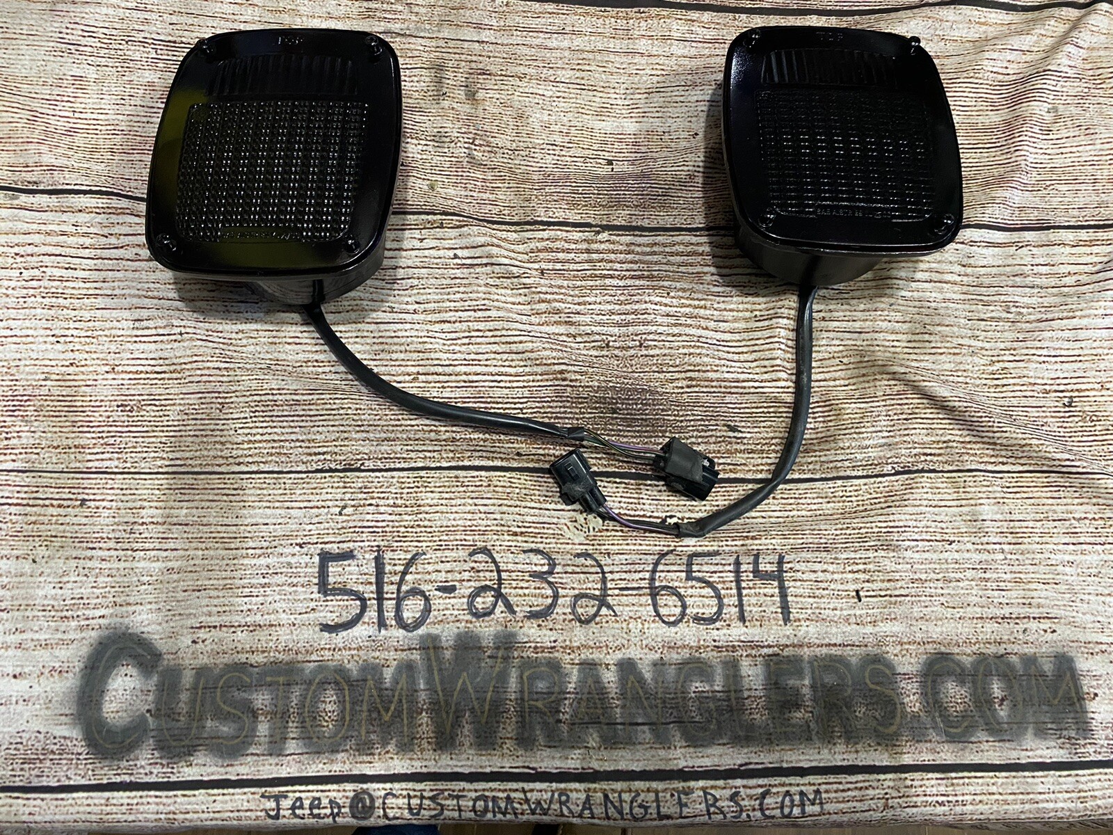 1998-2006 Oem Smoked Black Out Tail Lights Jeep Wrangler TJ LJ 1998 1999 2000