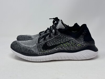 Nike Free RN Flyknit Men's Running Shoes Oreo Black White 942838-101 Sneakers
