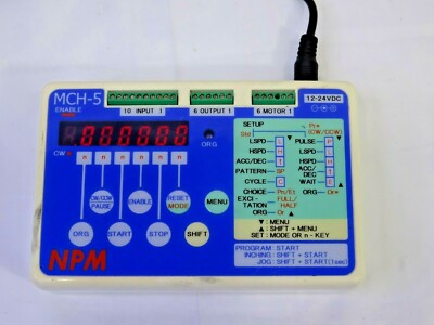 Nippon Pulse MCH-5 Palm Size Controller Motion Checker Bipolar Stepper Motor
