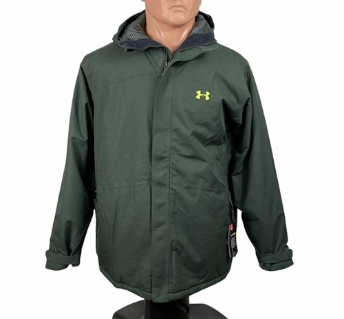 Under Armour Giacca Uomo Coldgear Storm Isolato Cappotto Inverno Verde 1280813 310 - Foto 1 di 12