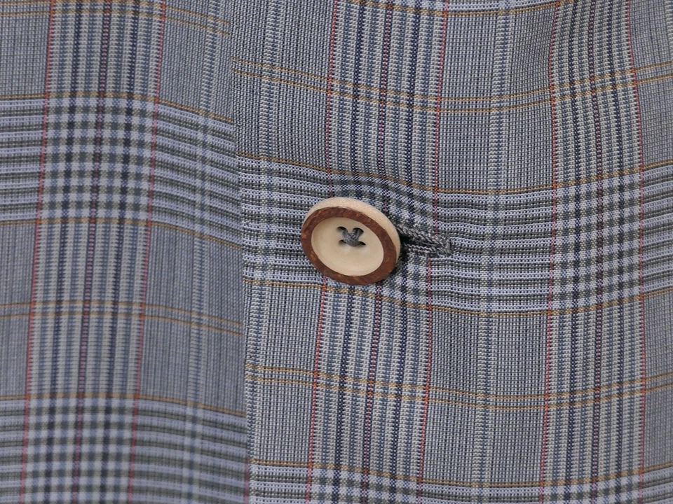 Chaqueta Blazer Abrigo Deportivo Lana Años 120 Verde Cuadros D’Avenza Hecho en ITALIA 48 R Foto 4 de 4