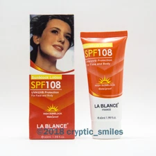 LA BLANCE SPF 108 SUNBLOCK LOTION (1.98 fl oz / 60 mL) NEW IN BOX, FAST SHIPPING