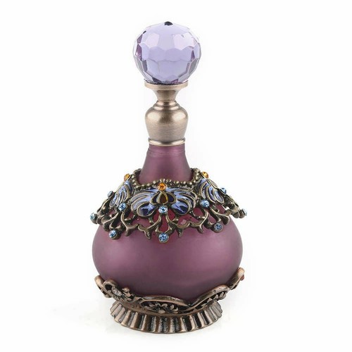 purple diamond perfume bottle