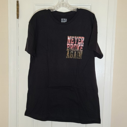 Never Broke Again Skull T-Shirt Size Large NWOT - Picture 2 of 9