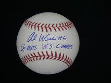 AL WEIS SIGNED OFFICIAL OMLB BASEBALL W/ 