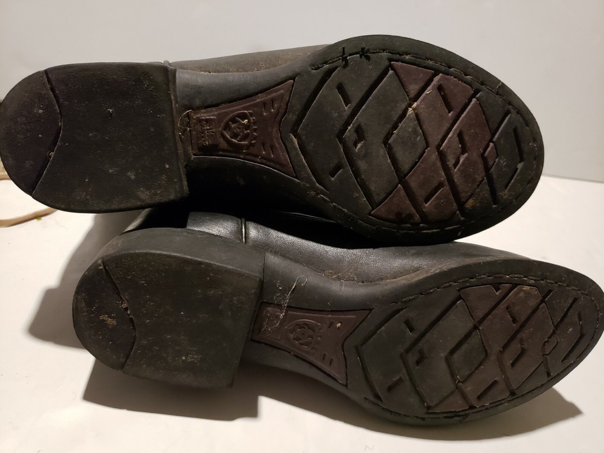 ARIAT Men Western Cowboy Heritage Roper Black Leather‎ Boot Shoe Pull Wide 9EE Ariat Mens Heritage Pull On Roper Cowboy Boots Black Leather  main image 4