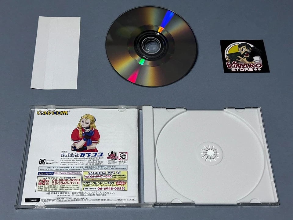 Street Fighter Zero 3 SEGA Dreamcast NTSC-J Spinecard - Imagen 2 de 4