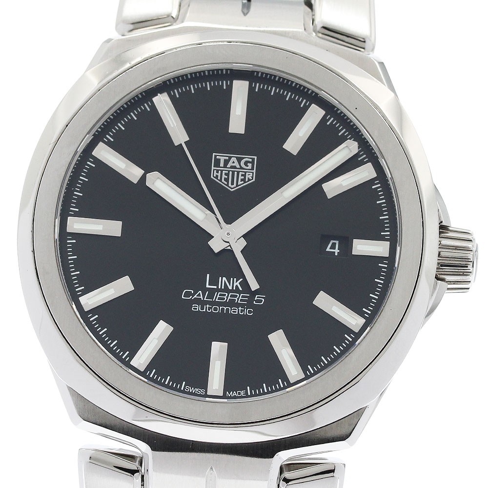 TAG HEUER Link caliber 5 WBC2110 Date black Dial Automatic Men's Watch_951214