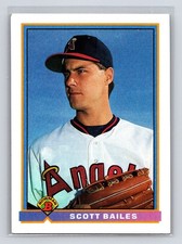 1991 Bowman #205 Scott Bailes California Angels Baseball Card