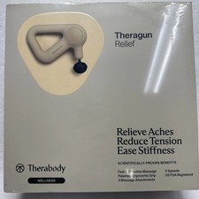 Therabody TheraGun Massage Gun  Muscle Massage Gun with 3 Attachments  Sand